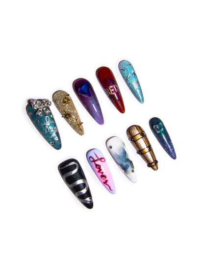 Taylor Swift Theme Luxury Custom Handmade Press-On Nails V3